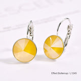 Crystals Dangle Earrings Effect: Buttercup
