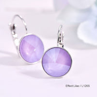 Crystals Dangle Earrings Effect: Lilac / L126S