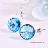 Crystals Dangle Earrings Aquamarine / 202