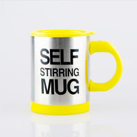 Self Stirring Mug Yellow Color