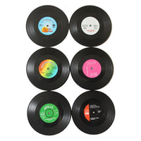 Retro Vinyl Coasters Set Vinyl Record